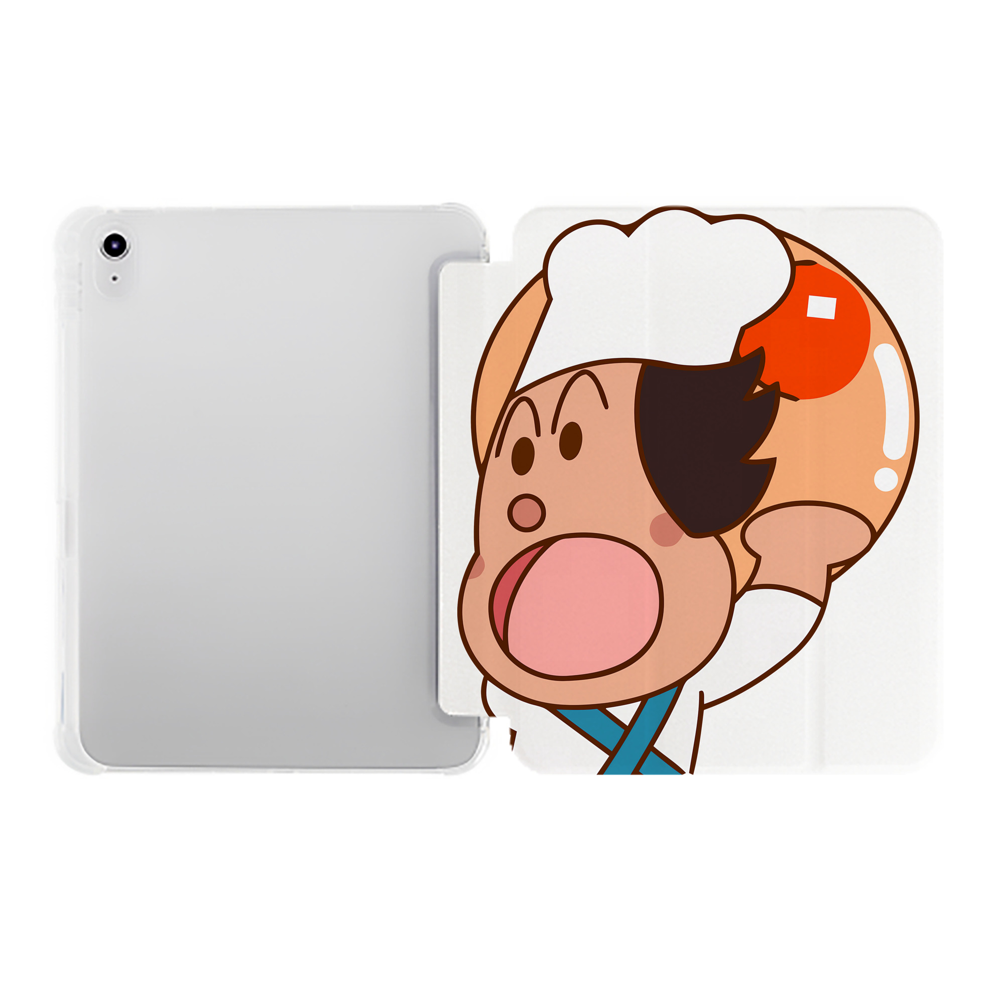 （画像用） アンパンマン Anpanman IPad ケース ペン収納付き 三つ折りスタンド PUレザー×シリコン 対応機種9.5/10.5/10.9インチ